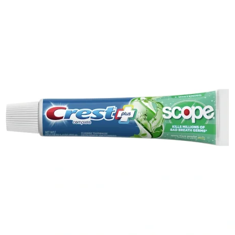 Pasta de dinti Crest Scope plus cu menta, pentru o respiratie proaspata si albire dentara